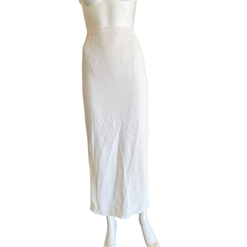 Maxi pencil skirt vintage cream high waisted XS women’s Union Made 50-60s